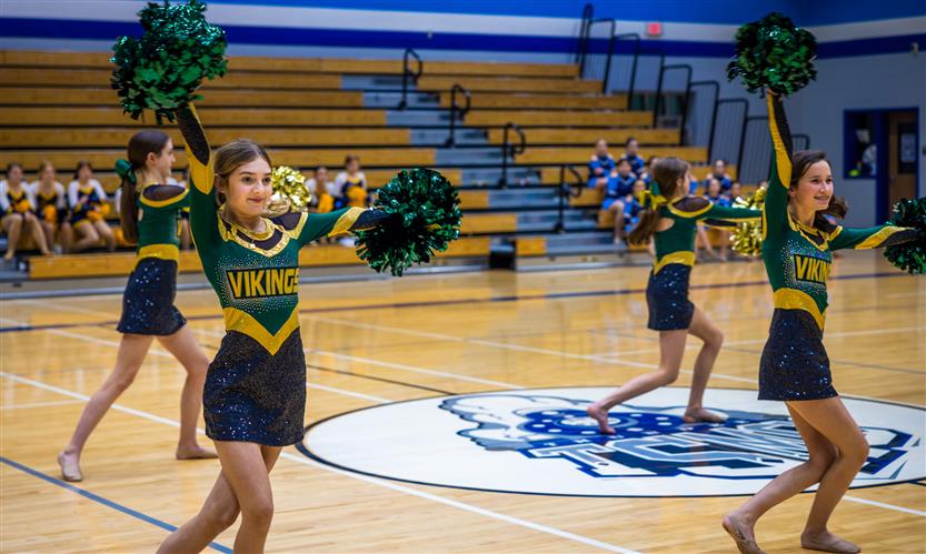 Middle school dance team performs during showcase